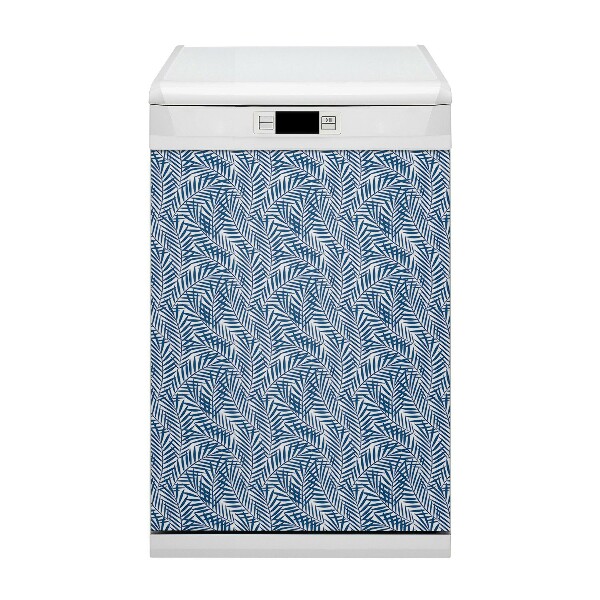 Capa magnética para máquina de lavar louça Folhas geométricas