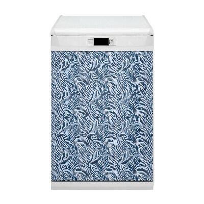 Capa magnética para máquina de lavar louça Folhas geométricas