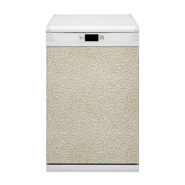 Capa magnética para máquina de lavar louça Lágrimas Boho Bege