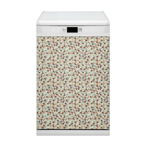 Capa magnética para máquina de lavar louça Pequenos triângulos