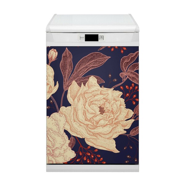 Capa magnética para máquina de lavar louça Rosa com sorveira