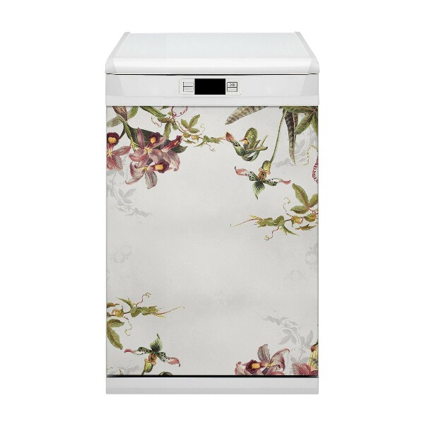 Painel magnético para máquina de lavar louça Flora exótica