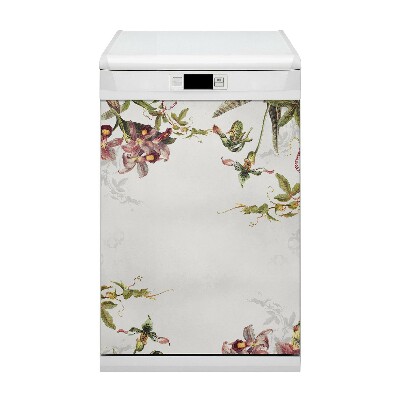 Painel magnético para máquina de lavar louça Flora exótica