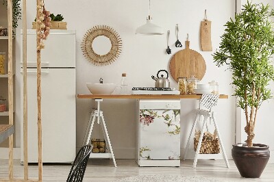 Painel magnético para máquina de lavar louça Flora exótica