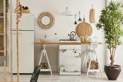 Painel magnético para máquina de lavar louça Flora exótica