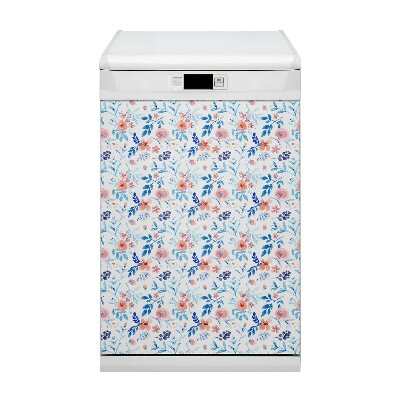 Capa magnética para máquina de lavar louça Arte botânica