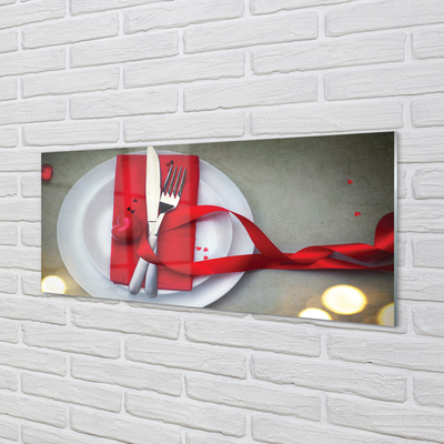 Pintura acrílica Luzes de jantar em forma de coração