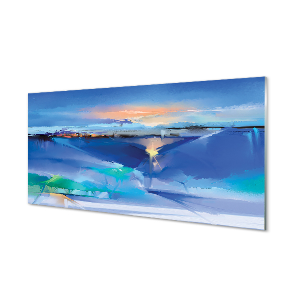 Pintura acrílica Nuvens de árvores