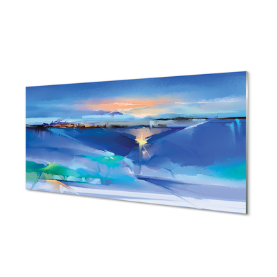 Pintura acrílica Nuvens de árvores