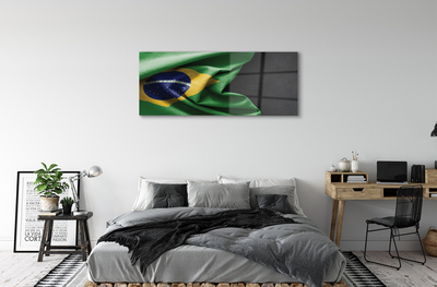 Quadro acrílico bandeira brasileira