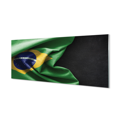 Quadro acrílico bandeira brasileira