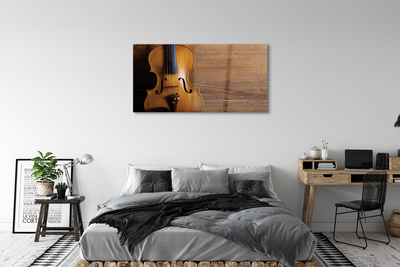 Quadro acrílico Violino sobre madeira