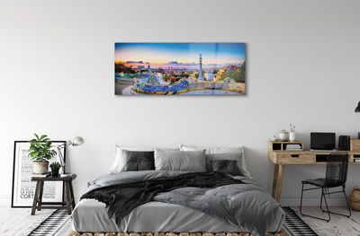 Quadro acrílico Panorama da cidade de Espanha