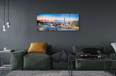 Quadro acrílico Panorama da cidade de Espanha