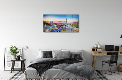 Quadro acrílico Panorama da cidade de Espanha