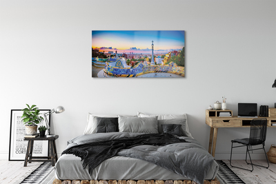 Quadro acrílico Panorama da cidade de Espanha