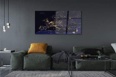 Quadro acrílico Luzes do mapa do céu