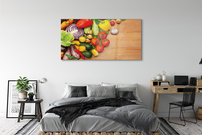 Pintura acrílica Cogumelos de abobrinha com alho