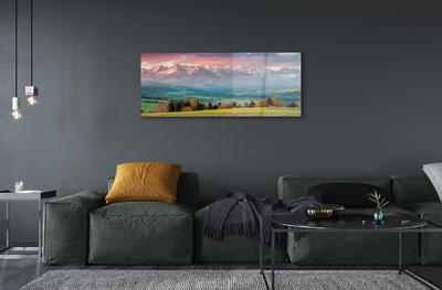 Quadro acrílico Montanhas do campo