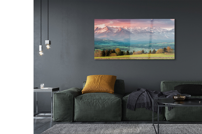 Quadro acrílico Montanhas do campo