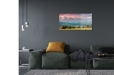 Quadro acrílico Montanhas do campo