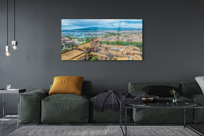 Quadro acrílico Cidade costeira do porto da Espanha