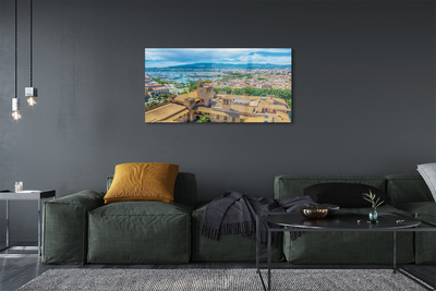 Quadro acrílico Cidade costeira do porto da Espanha
