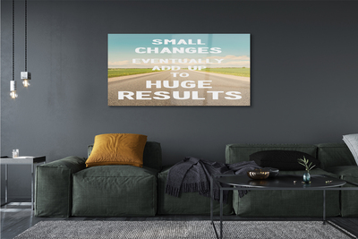 Quadro acrílico Rua, prado, céu