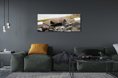 Quadro acrílico Montanhas do céu da estrada da motocicleta