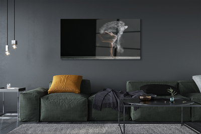 Pintura acrílica Mulher fuma