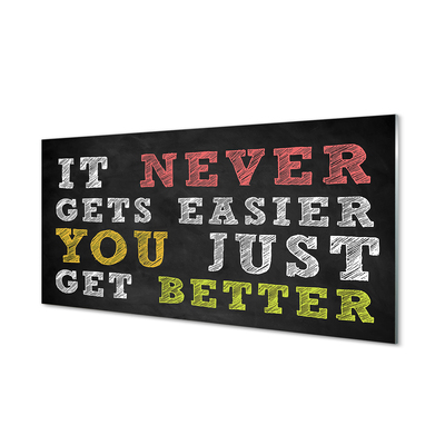 Pintura acrílica Inscrição colorida