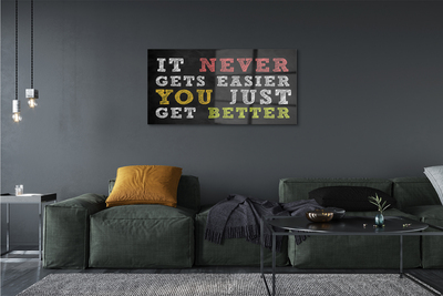 Pintura acrílica Inscrição colorida