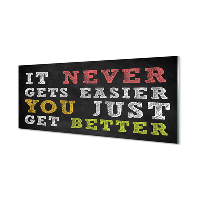 Pintura acrílica Inscrição colorida