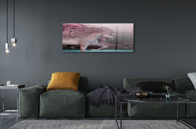 Pintura acrílica Lago da Árvore Unicórnio