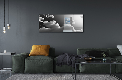 Pintura acrílica Porta Escadas de Nuvem