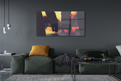 Pintura acrílica Pessoas mãos de luz