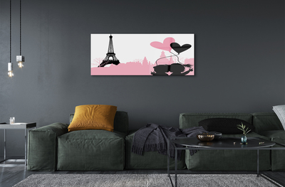 Pintura acrílica Torre do coração da cidade