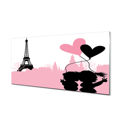 Pintura acrílica Torre do coração da cidade