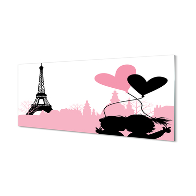 Pintura acrílica Torre do coração da cidade