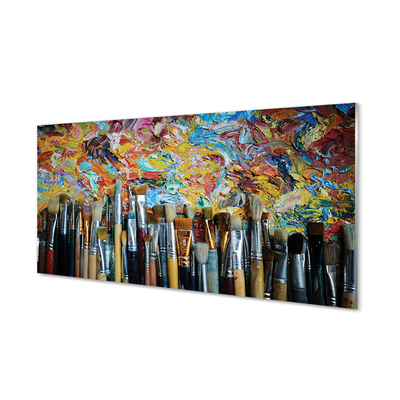 Quadro acrílico Pincéis de esfregaço