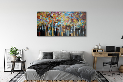 Quadro acrílico Pincéis de esfregaço