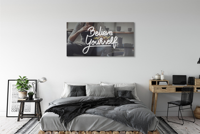 Quadro acrílico A inscrição