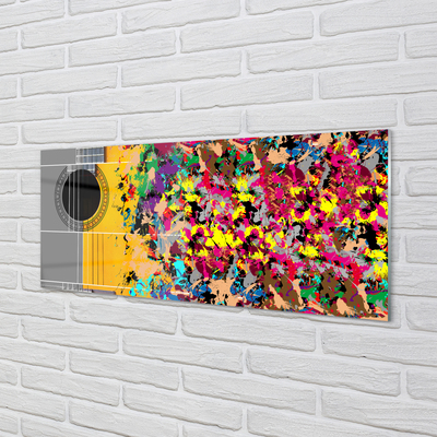 Quadro acrílico Cores de violão acústico