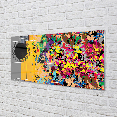 Quadro acrílico Cores de violão acústico