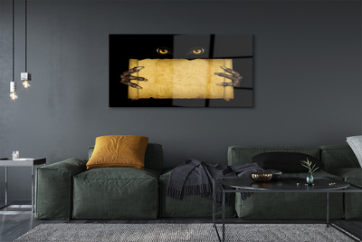 Quadro acrílico Olhos de cartão dedos