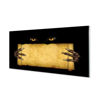 Quadro acrílico Olhos de cartão dedos