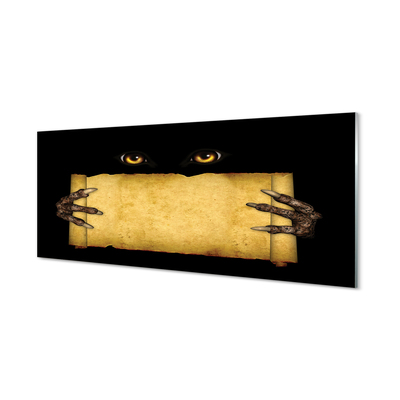 Quadro acrílico Olhos de cartão dedos