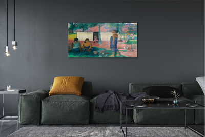Pintura acrílica No te aha oe riri (Por que você está com raiva?) - Paul Gauguin