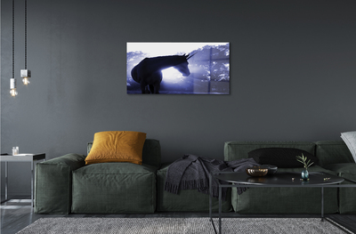 Quadro acrílico Floresta do Unicórnio