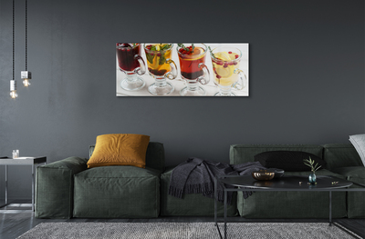 Quadro acrílico Chá de inverno ervas frutas